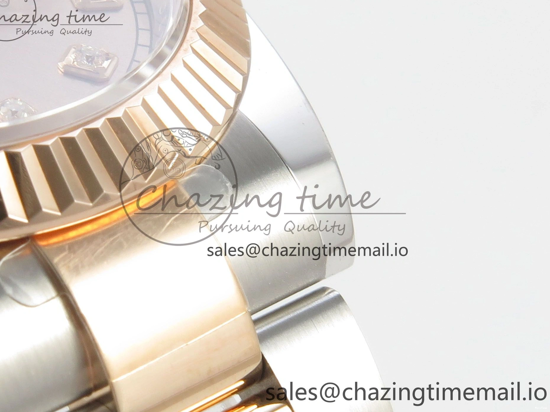 MiroTime 1218 Colorful DateJust 41 126331 SS RG ARF 1:1 Best Edition RG Diamonds Dial on Oyster Bracelet SH3235 (Weighted) 185